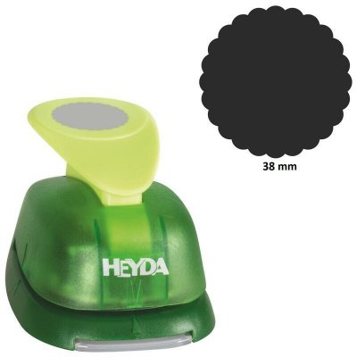 Heyda ozdobná děrovačka XL vlnitý kruh 38 mm – Zboží Dáma