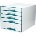 Leitz Wow box 5 zásuvek ledově modrý – Sleviste.cz