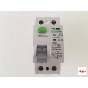 Noark Electric Ex9L-N 2P 25A AC 30mA