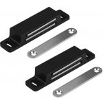 Walteco Nábytkový magnet, nosnost 13,5kg, černý 2 ks 60042 – Zboží Mobilmania
