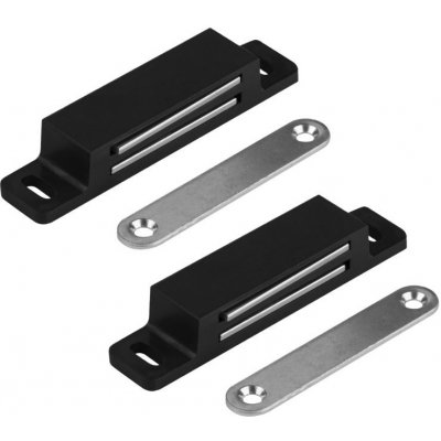 Walteco Nábytkový magnet, nosnost 13,5kg, černý 2 ks 60042 – Zboží Mobilmania