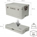 Nils Skládací box s víkem Camp NCB4004 50 l šedý – Zboží Dáma