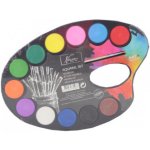 Nassau Akvarelové barvy paleta 12 ks + štětec – Zboží Mobilmania