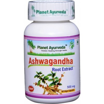 Planet Ayurveda Ashwagandha extrakt 10:1 500 mg 60 kapslí