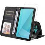 Enkay Premium Set Peněženkové pouzdro a ochranné sklo Sony Xperia 10 VII černé – Zboží Mobilmania