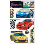 Anděl Samolepka na zeď - závodní auta - 70 x 42 cm - 1065 – Zboží Dáma