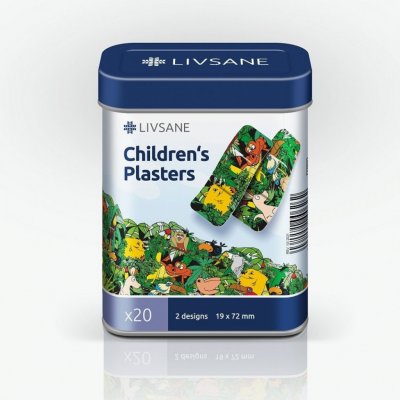 LIVSANE Dětské náplasti v plechové dóze 20 ks – Zboží Dáma