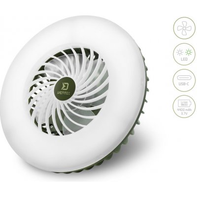 Delphin Ventilátor Se Světlem Ventix 4400 mAh – Zboží Dáma
