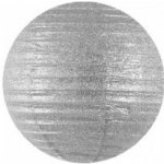 Lampion kulatý brokátový 35 cm stříbrný – Hledejceny.cz