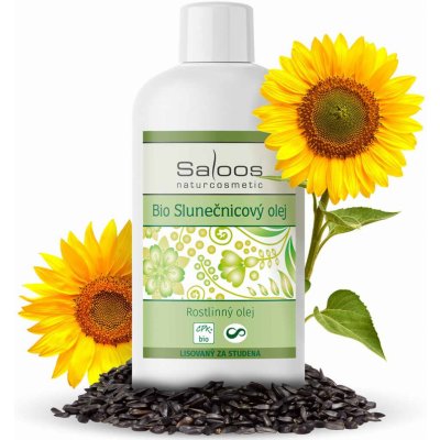 Saloos Bio slunečnicový rostlinný olej lisovaný za studena 250 ml – Zbozi.Blesk.cz
