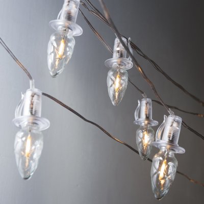 Exihand LED Venkovní vánoční řetěz CONE FILAMENT 20xE10 19m čirá teplá bílá IP44 EX0124 – Hledejceny.cz