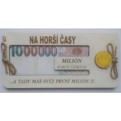 Dřevěné přání Na horší časy – Sleviste.cz