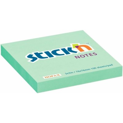 Hopax Stick'n Pastel Notes zelený 76 x 76 mm 100 listů – Zboží Živě