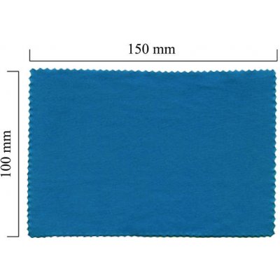 Blick-Punkt Hadřík na brýle z mikrovlákna jednobarevný modrý 100 x 150 mm 1 ks