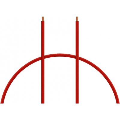 Kavan Kabel silikon 0.5mm2 1m červený – Zboží Dáma