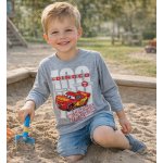 Eplusm Chlapecké tričko cars dlouhý rukáv šedé – Zboží Dáma