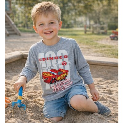 Eplusm Chlapecké tričko cars dlouhý rukáv šedé – Zboží Dáma