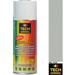 TECH AEROSOL Univerzální akrylová barva ve spreji 400 ml RAL 7038 achátová šedá lesk