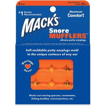 Mack's Snore Mufflers 6 párů