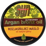 Vivaco Sun Argan Bronz Oil Glitter Aftersun Butter poopalovací máslo s arganovým olejem a třpytkami 200 ml – Zboží Dáma