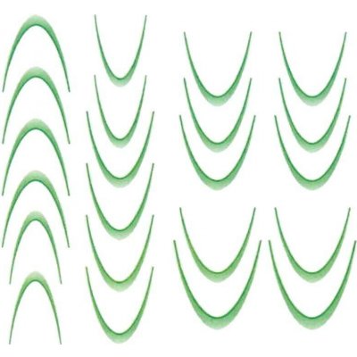 LONEL gradient vodolepky na francouzskou manikúru zelené – Hledejceny.cz