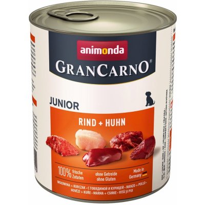 Animonda Gran Carno Junior s hovězím a kuřecím masem 24 x 0,8 kg – Hledejceny.cz