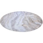 AROZZI Zona Floorpad White Marble/ kulatá 121 cm design bílý mramor – Zboží Mobilmania