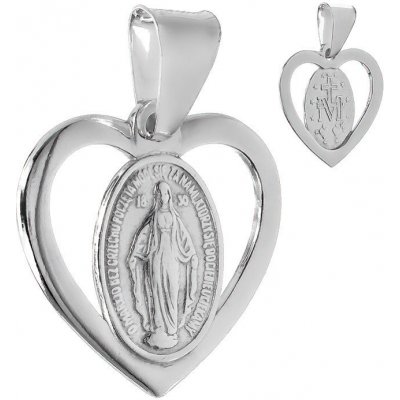 Argento Stříbrný přívěsek Zázračná medailka Panny Marie 85341