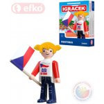 Efko IGRÁČEK Fanynka hokejová figurka 7,5cm v krabičce stavebnice – Zbozi.Blesk.cz