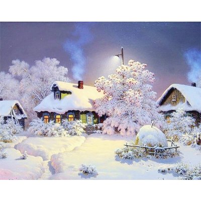 Gaira Diamantové malování Zimní krajina D0141 – Zbozi.Blesk.cz