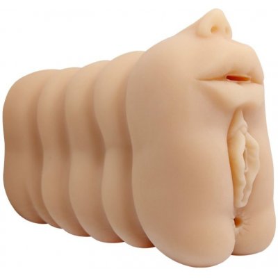 Baile For Him Unikátní masturbátor pro muže s třemi realistickými otvory – Zboží Mobilmania