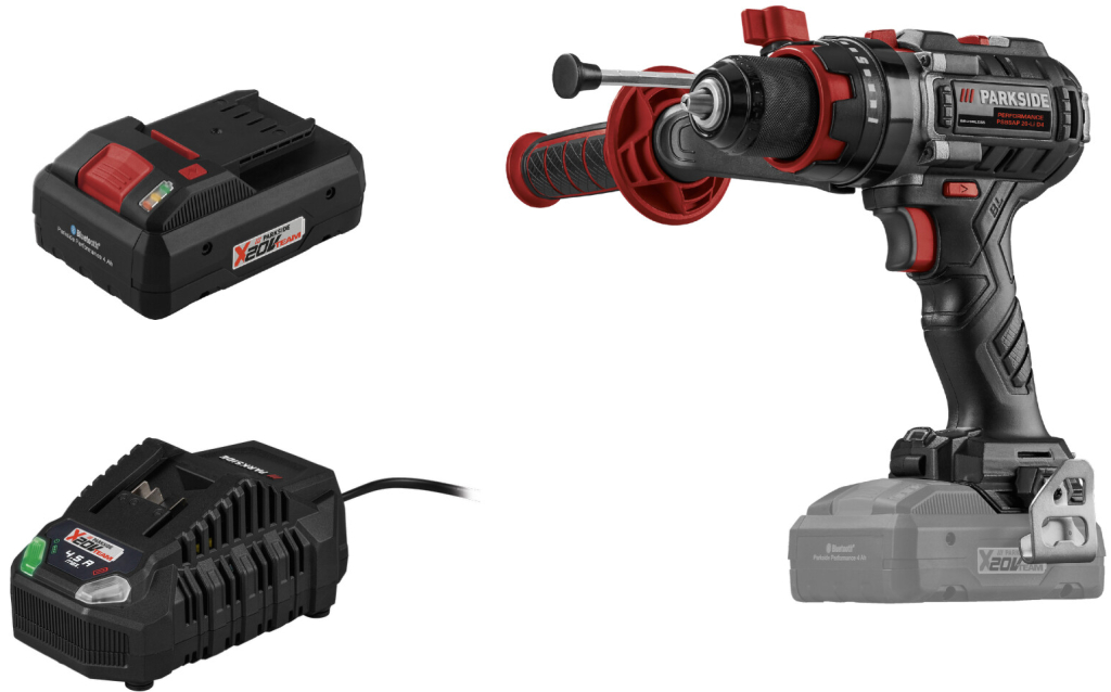 PARKSIDE PERFORMANCE PSBSAP 20 Li-D4 + Smart 4 Ah
