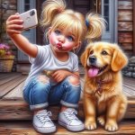 NORIMPEX Diamantové malování Selfie s pejskem 30 x 40 cm – Sleviste.cz