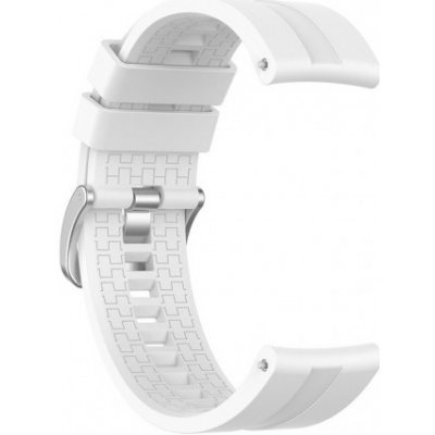 BStrap Silicone Cube řemínek na Huawei Watch GT 42mm, white SHU004C08