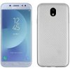 Pouzdro a kryt na mobilní telefon Samsung PROTEMIO 8891 FIBER Ochranný kryt Samsung Galaxy J7 2017 (J730) stříbrný