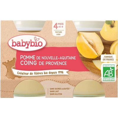 Babybio Jablko banán 2 x 130 g – Zbozi.Blesk.cz