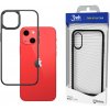 Pouzdro a kryt na mobilní telefon Apple 3MK iPhone 13 Mini Satin Armor Case+ čiré s černým rámečkem