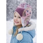 Sun city dívčí čepice FROZEN zimní s bambulemi růžovokrémová – Zboží Dáma