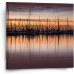 Sablio Obraz Večerní přístav - 50x50 cm – Hledejceny.cz