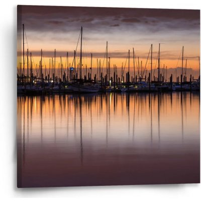 Sablio Obraz Večerní přístav - 50x50 cm – Hledejceny.cz