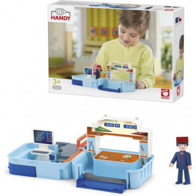 efko Igráček Handy Nádraží s výpravčím a příslušenstvím – Zboží Dáma