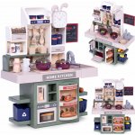 ECOTOYS MULTISTORE Dětská kuchyňka se zvuky LED světly parním generátorem 35 doplňky – Zboží Dáma