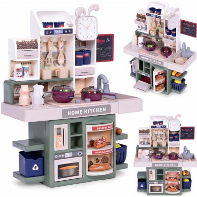 ECOTOYS MULTISTORE Dětská kuchyňka se zvuky LED světly parním generátorem 35 doplňky – Zboží Dáma