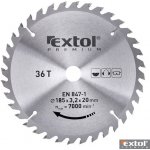 EXTOL PREMIUM pilový kotouč s SK plátky, 185x2,2x20mm, 36T, šířka SK plátků 3,2mm – Zboží Dáma