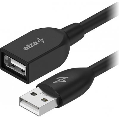 AlzaPower APW-CBAMAF220B Core USB-A (M) to USB-A (F) 2.0, 2m, černý – Zboží Mobilmania
