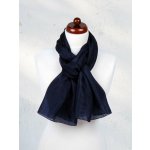 Hedvábná šála černomodrá – Sleviste.cz