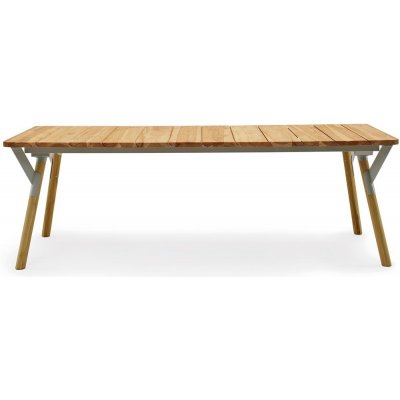 Varaschin Link obdélníkový 160x90x72 cm rám kov nohy teak deska teak – Zboží Mobilmania