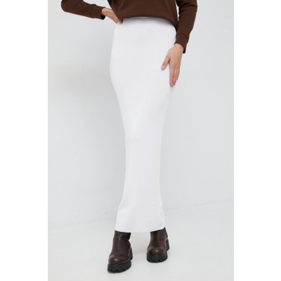 Calvin Klein sukně maxi pouzdrová bílá
