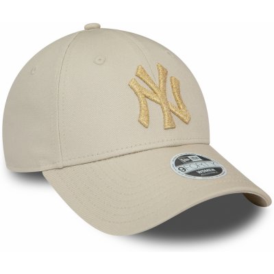 New Era 9FO Metallic Logo MLB New York Yankees Stone/Metallic Gold