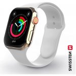 SWISSTEN ŘEMÍNEK PRO APPLE WATCH SILIKONOVÝ 42/44/45 mm BÍLÝ 46000114 – Sleviste.cz